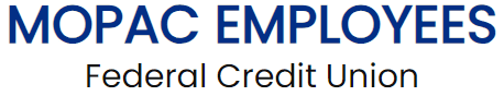 A blue and white logo for empire credit union.